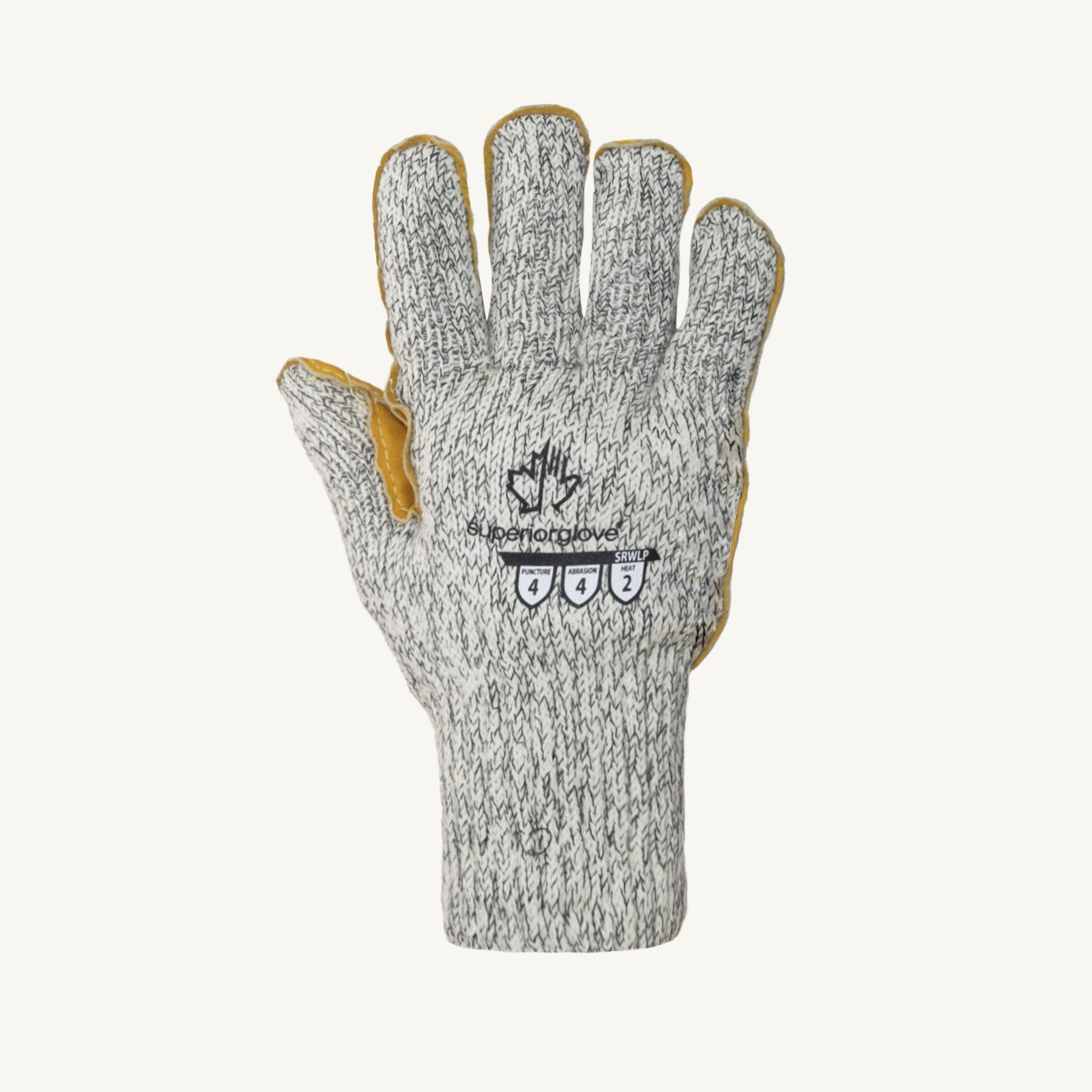 Superior Glove® Sure Knit™ SRWLP Leather Palm Winter Wool Gloves